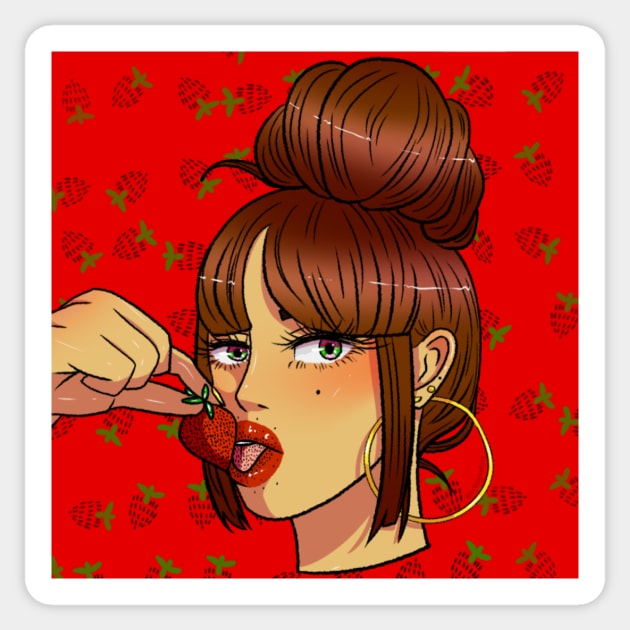 Strawberry Shortycake Sticker by artssybetssy